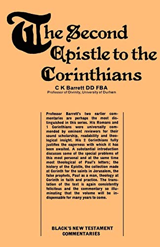 Black's N T Commentaries: Second Epistle to the Corinthians
