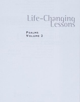 Psalms Volume 2 (Life Changing Lessons)