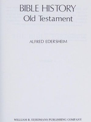 Old Testament Bible History