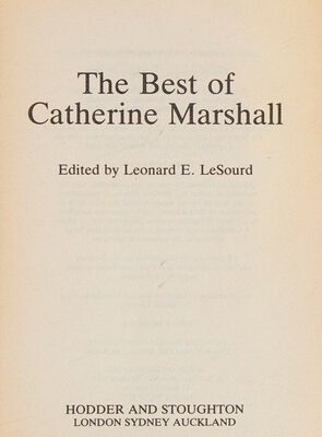 The Best of Catherine Marshall
