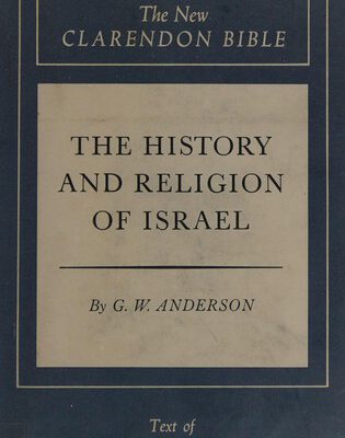 The History and Religion of Israel