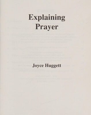 Explaining Prayer